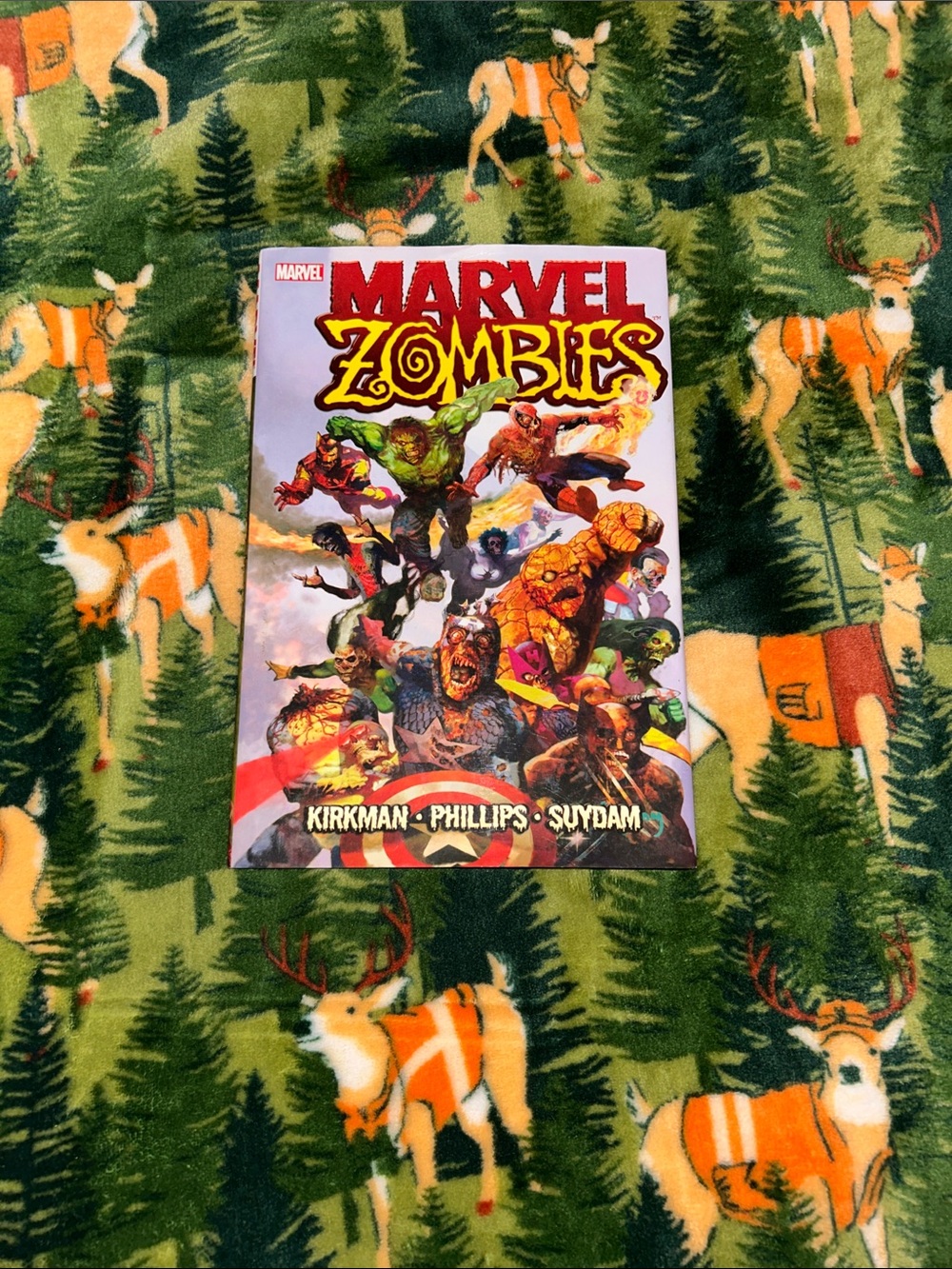 Marvel Zombies Kids Costume Cover - Red, Yellow, Green, Orange, Black